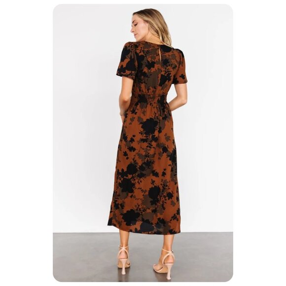 NWT Baltic Born Espresso Lenni Midi Dress sz M - Picture 5 of 11